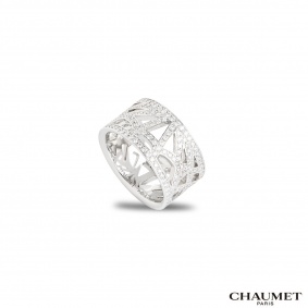 Chaumet White Gold Diamond Attrape-Moi Si Tu M'aimes Ring Chaumet White Gold Diamond Attrape-Moi Si Tu M'aimes Ring